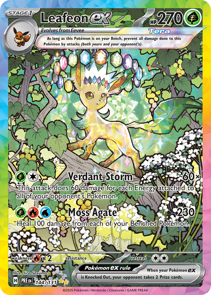 Leafeon ex | Prismatic Evolutions #144 [holofoil]