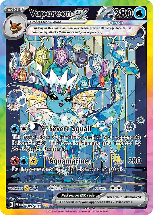 Vaporeon ex | Prismatic Evolutions #149 [holofoil]