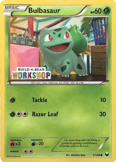 Bulbasaur - 1/108 (Build-A-Bear Workshop Exclusive) | Miscellaneous Cards & Products #001/108