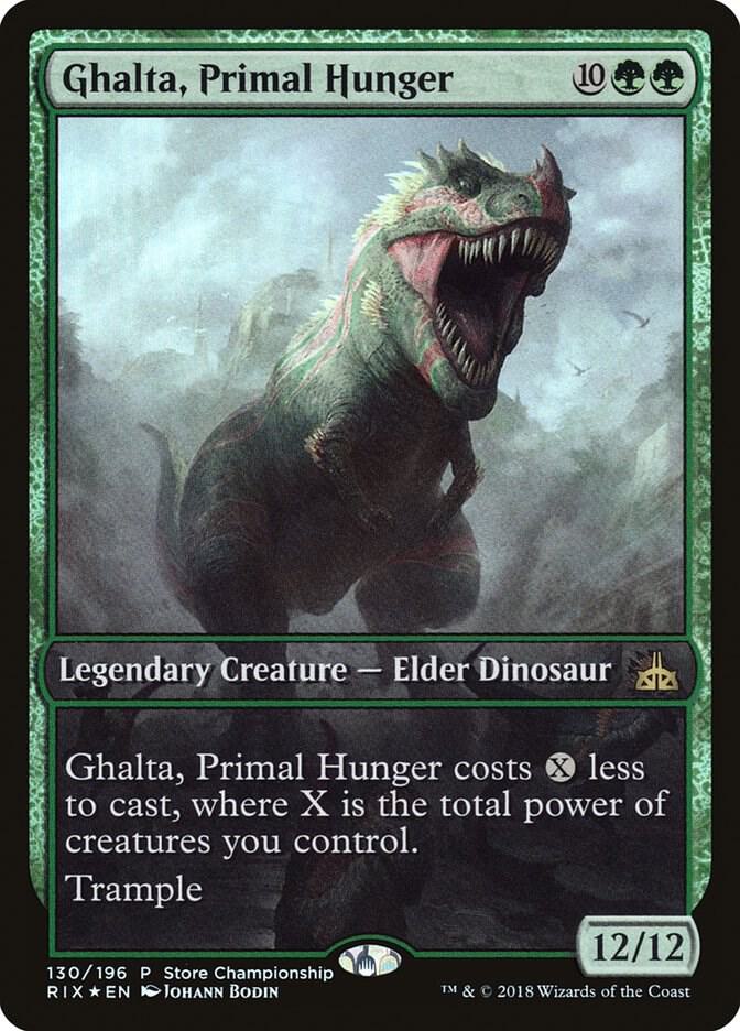 Ghalta, Primal Hunger | Game Day & Store Championship Promos #130