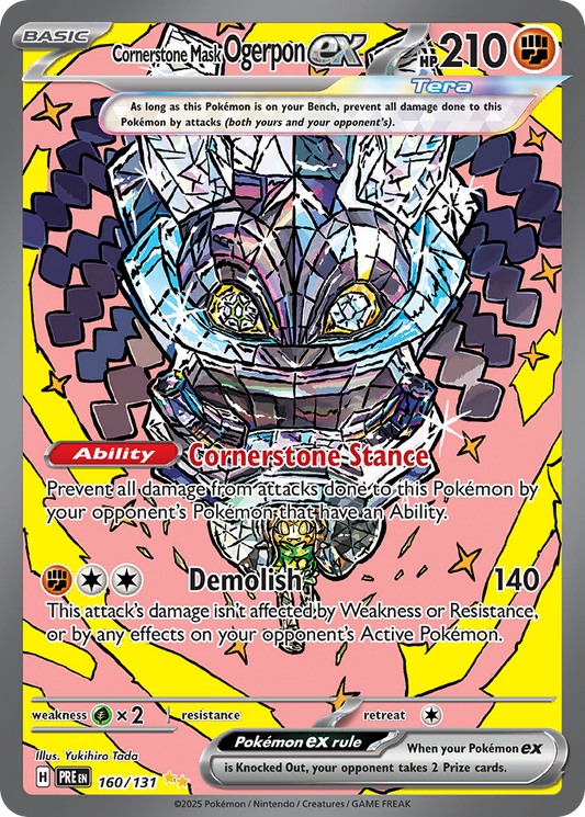 Cornerstone Mask Ogerpon ex | Prismatic Evolutions #160 [holofoil]