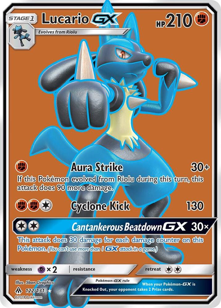 Lucario GX (Full Art) | SM - Forbidden Light #122/131