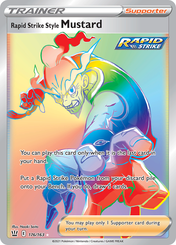 Rapid Strike Style Mustard | Battle Styles #176 [holofoil]