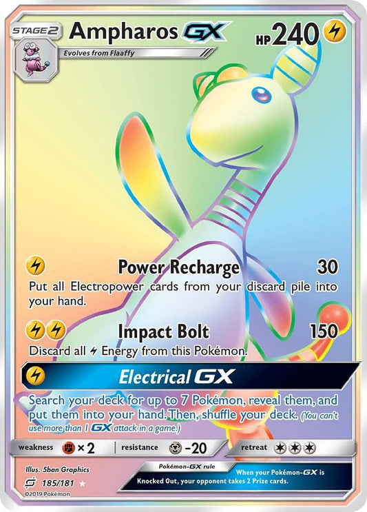 Ampharos GX (Secret) | SM - Team Up #185/181