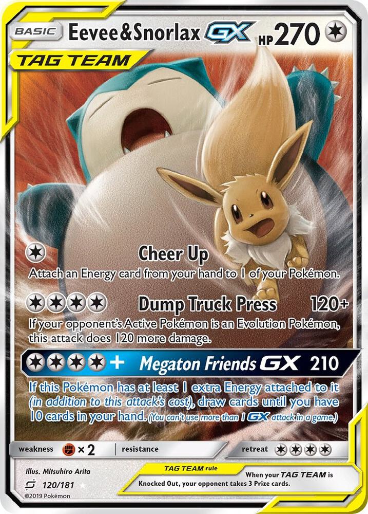 Eevee & Snorlax GX | SM - Team Up #120/181