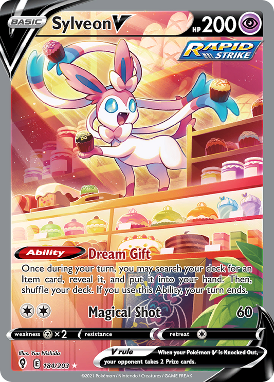 Sylveon V | Evolving Skies #184 [holofoil]