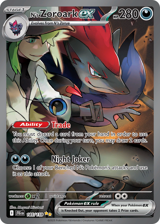 N's Zoroark ex | Journey Together #185 [holofoil]