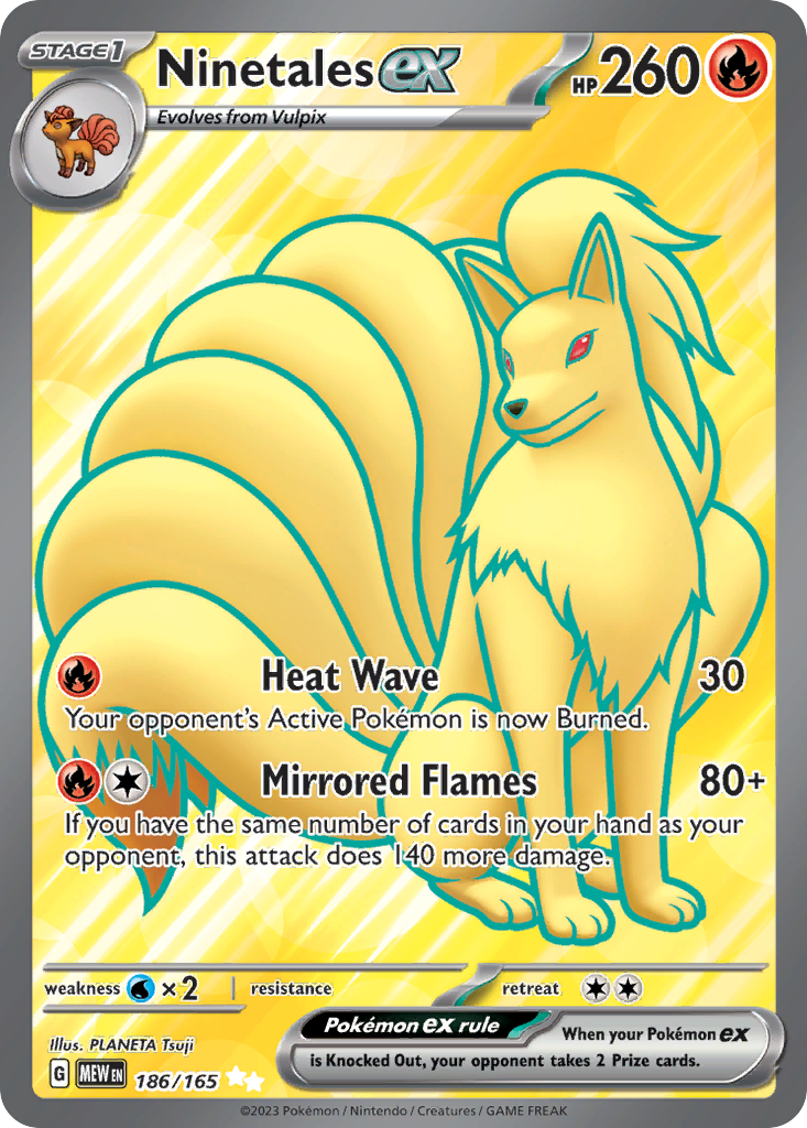 Ninetales ex | 151 #186 [holofoil]