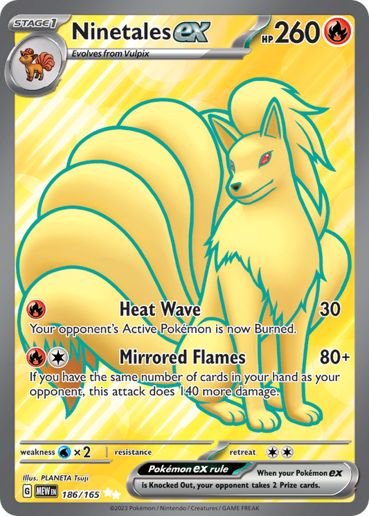 Ninetales ex | 151 #186 [holofoil]