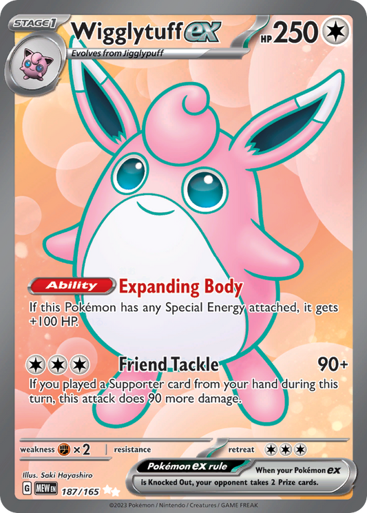 Wigglytuff ex | 151 #187 [holofoil]