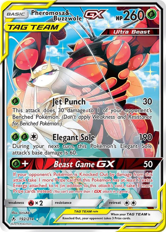 Pheromosa & Buzzwole GX (192) (Alternate Full Art) | SM - Unbroken Bonds #192/214