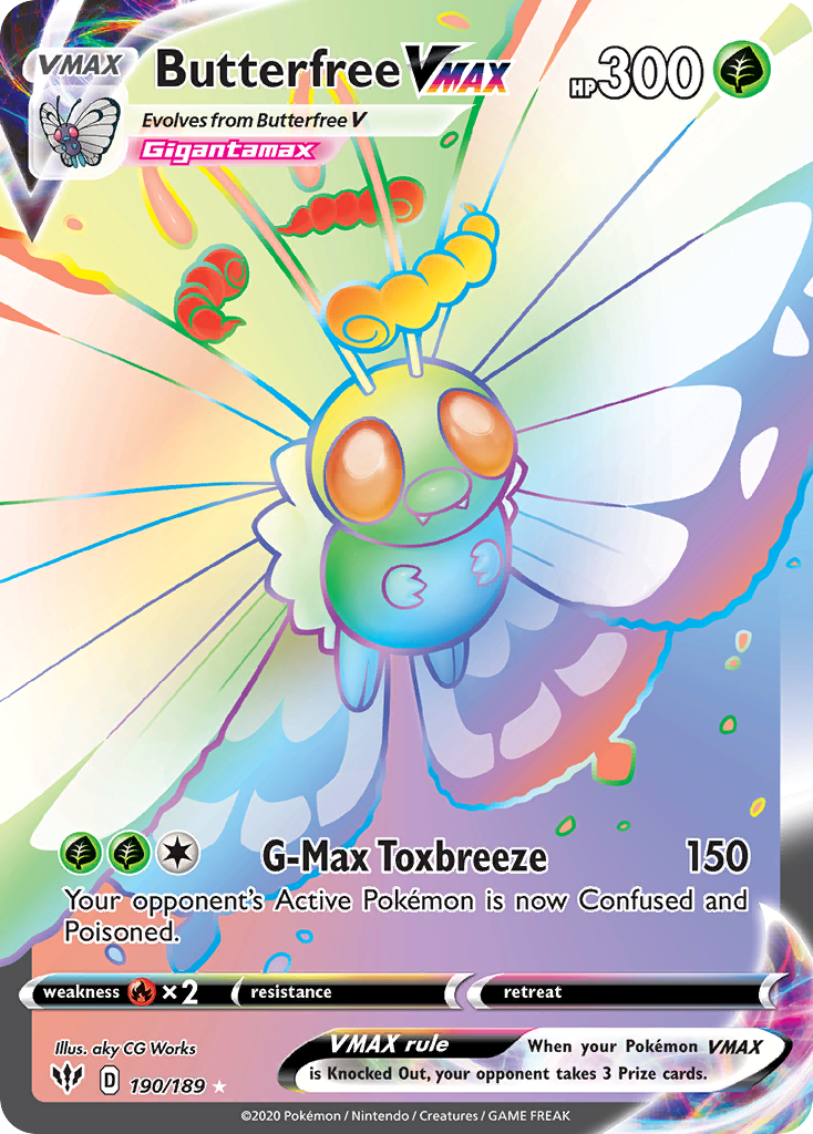 Butterfree VMAX | Darkness Ablaze #190 [holofoil]
