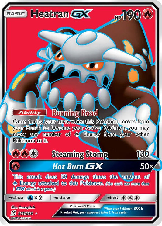 Heatran GX (Full Art) | SM - Unified Minds #216/236