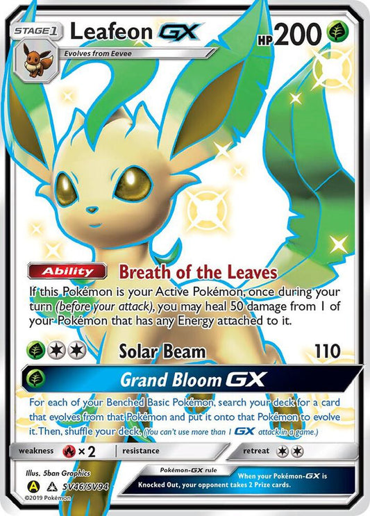 Leafeon GX | Hidden Fates: Shiny Vault #SV46/SV94