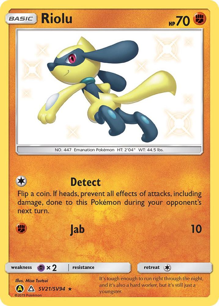 Riolu | Hidden Fates: Shiny Vault #SV21/SV94