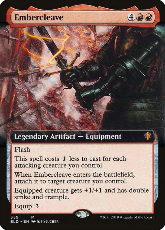 Embercleave (Extended Art) | Throne of Eldraine #359