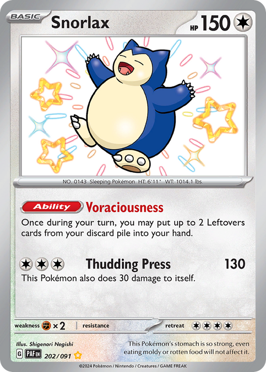 Snorlax | Paldean Fates #202 [holofoil]