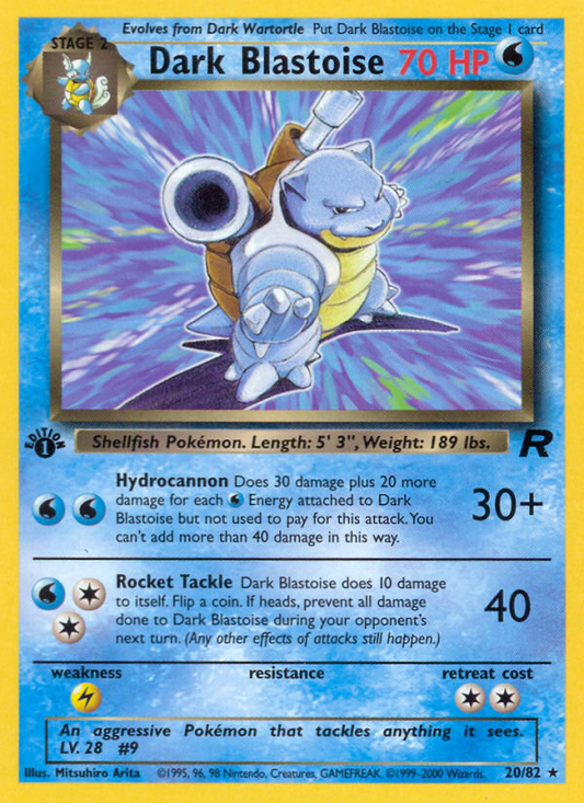 Dark Blastoise | Team Rocket #20 [unlimited]
