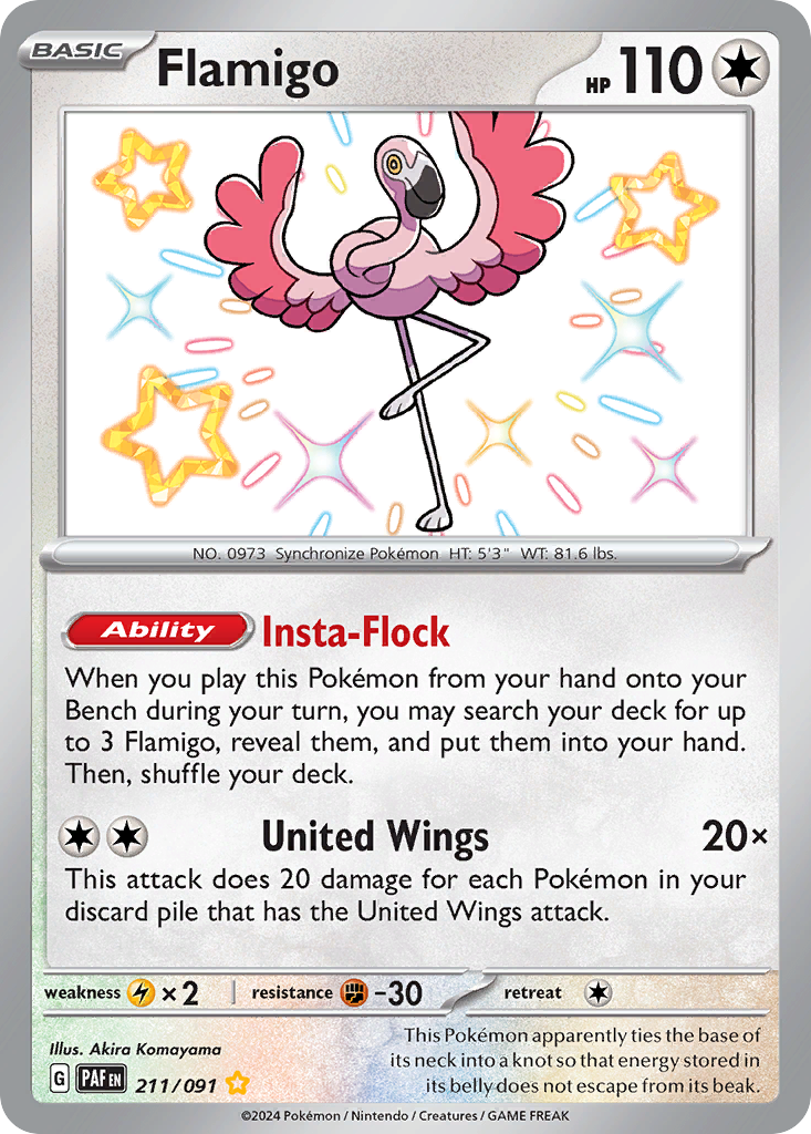 Flamigo | Paldean Fates #211 [holofoil]