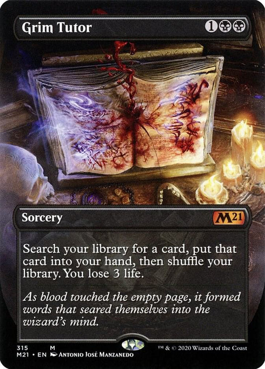 Grim Tutor (Alternate Art) | Core Set 2021 #315