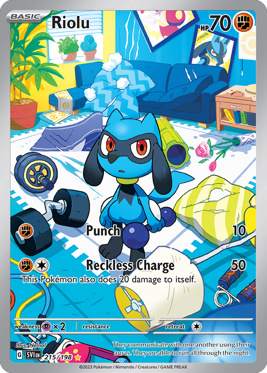 Riolu | Scarlet & Violet #215 [holofoil]