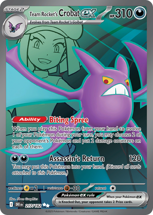 Team Rocket's Crobat ex | Destined Rivals #217 [holofoil]