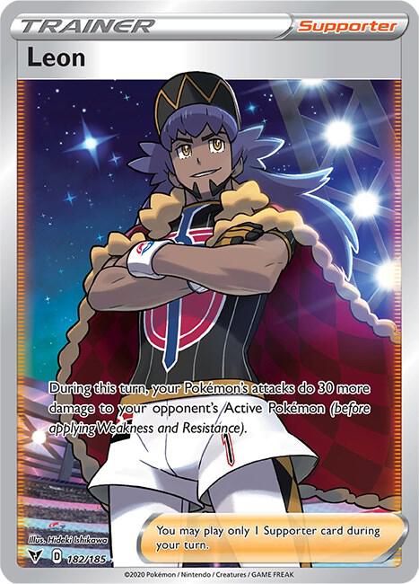 Leon (Full Art) | SWSH04: Vivid Voltage #182/185