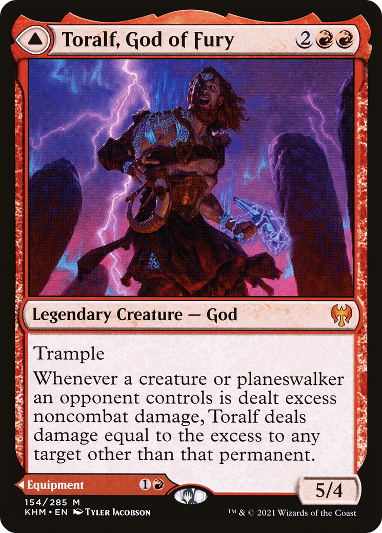 Toralf, God of Fury // Toralf's Hammer | Kaldheim #154