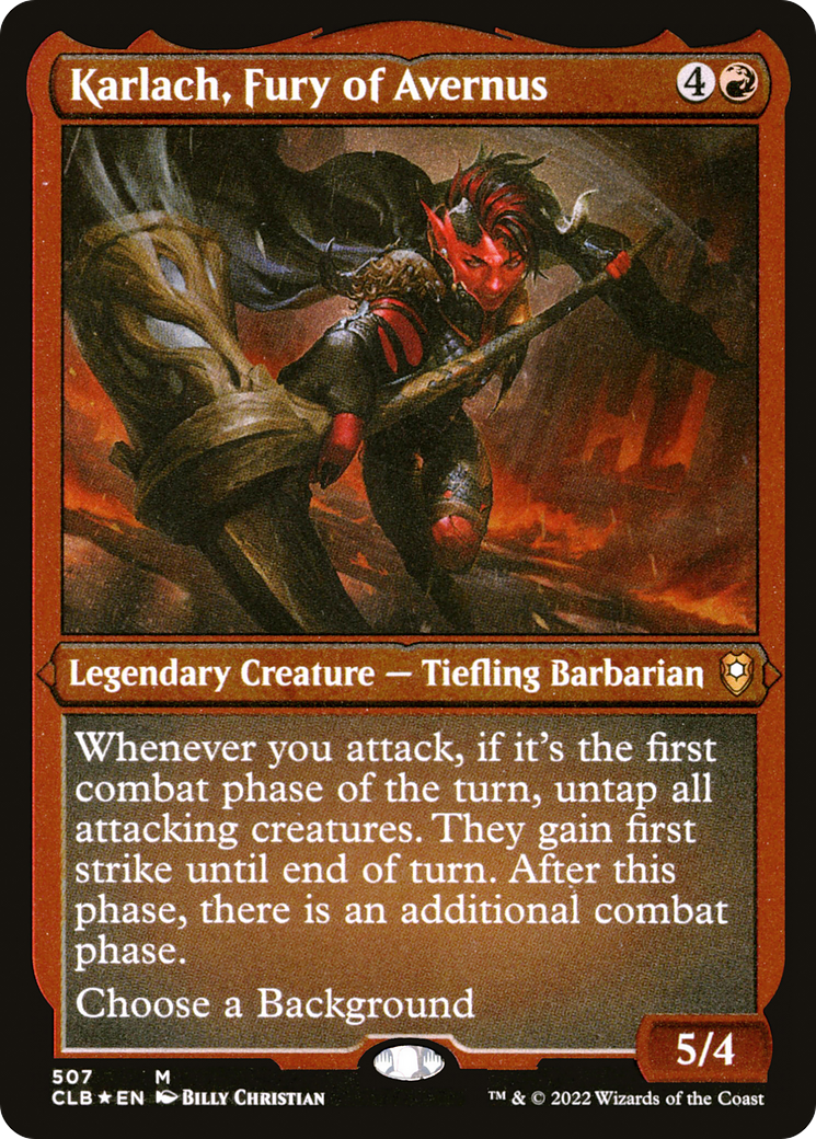 Karlach, Fury of Avernus | Commander Legends: Battle for Baldur's Gate #507 [etched]
