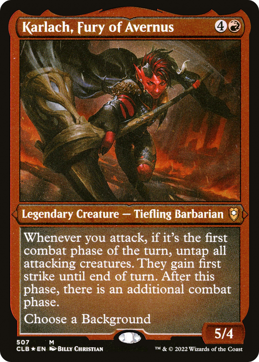 Karlach, Fury of Avernus | Commander Legends: Battle for Baldur's Gate #507 [etched]