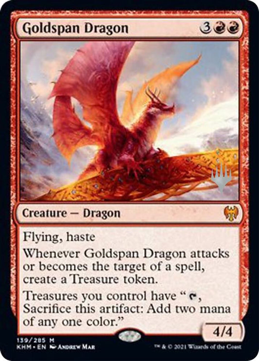 Goldspan Dragon | Promo Pack: Kaldheim #139