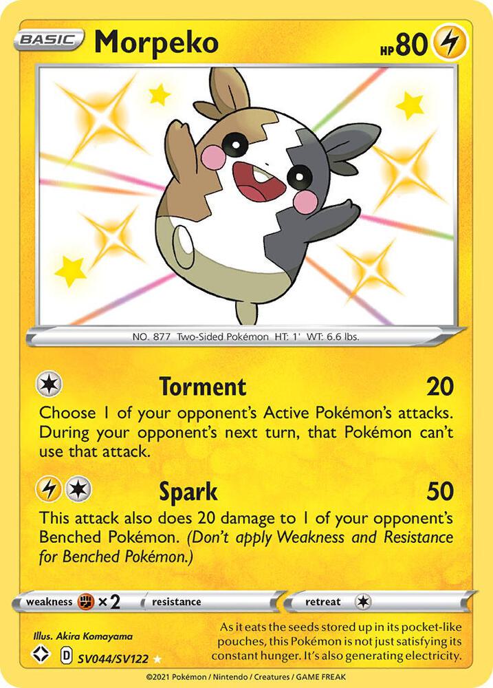Morpeko | Shining Fates: Shiny Vault #SV044/SV122