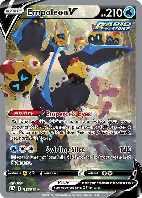 Empoleon V (Alternate Full Art) | SWSH05: Battle Styles #146/163
