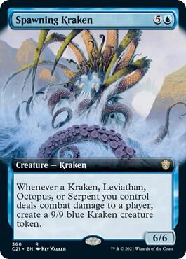 Spawning Kraken (Extended Art) | Commander 2021 #360