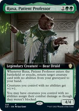 Ruxa, Patient Professor (Extended Art) | Commander 2021 #393