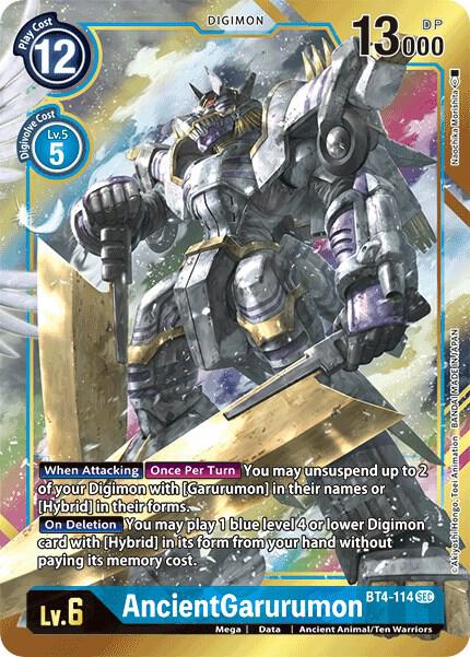 AncientGarurumon (Alternate Art) | Great Legend #BT4-114 SEC