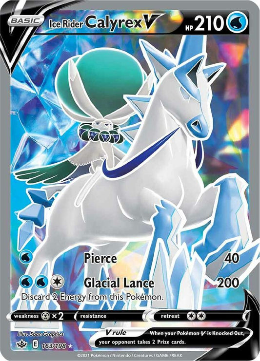 Ice Rider Calyrex V (Full Art) | SWSH06: Chilling Reign #163/198