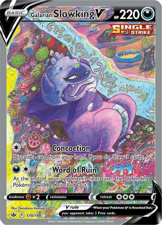 Galarian Slowking V (Alternate Full Art) | SWSH06: Chilling Reign #179/198