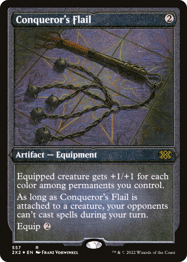 Conqueror's Flail | Double Masters 2022 #557 [etched]