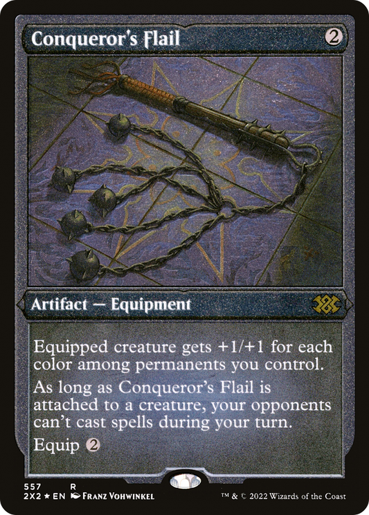 Conqueror's Flail | Double Masters 2022 #557 [etched]
