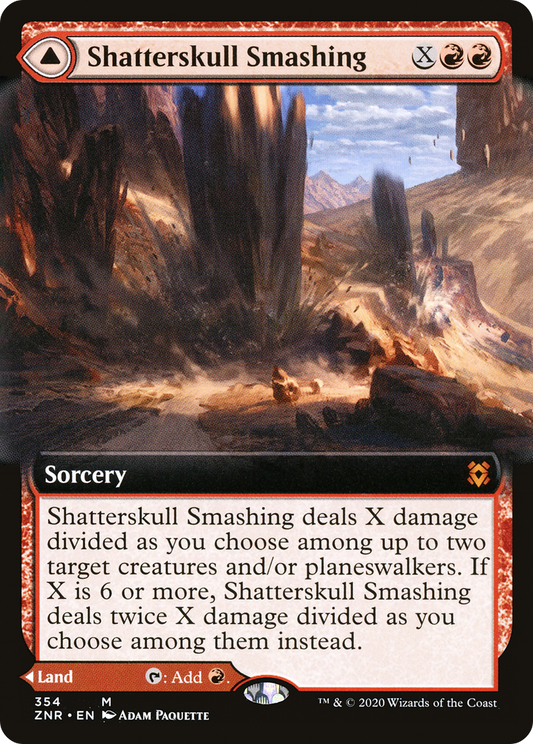 Shatterskull Smashing // Shatterskull, the Hammer Pass | Zendikar Rising #354