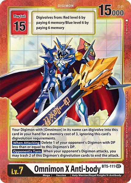 Omnimon X Anti-body (Alternate Art) | Battle of Omni #BT5-111 SEC