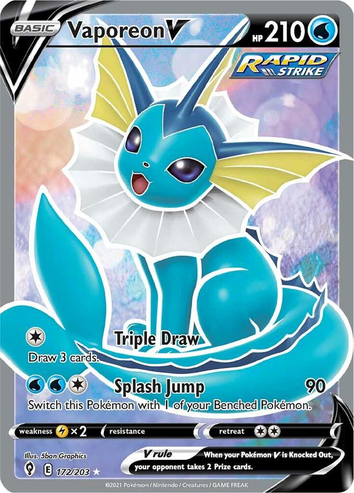Vaporeon V (Full Art) | SWSH07: Evolving Skies #172/203