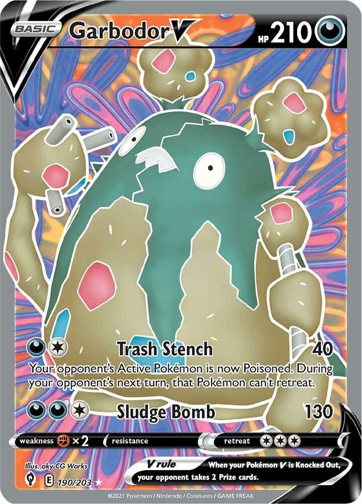 Garbodor V (Full Art) | SWSH07: Evolving Skies #190/203