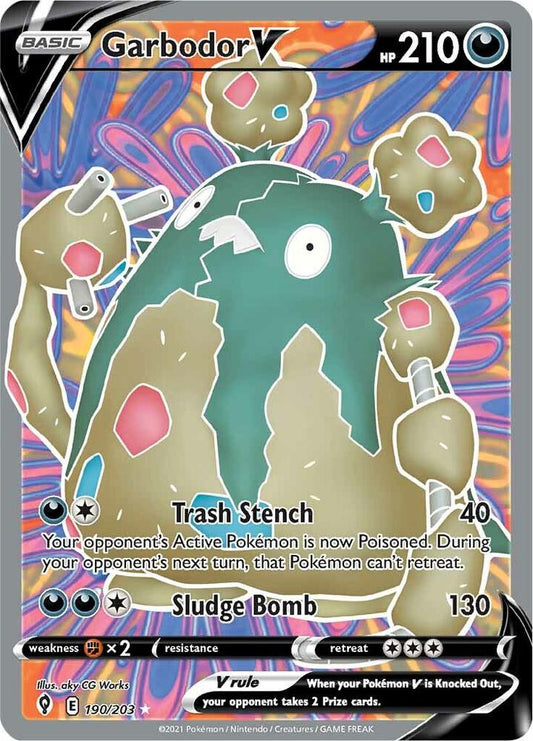 Garbodor V (Full Art) | SWSH07: Evolving Skies #190/203