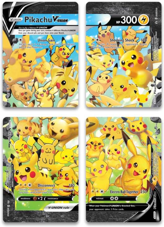 Pikachu V-Union [Set of 4] | SWSH: Sword & Shield Promo Cards #unknown