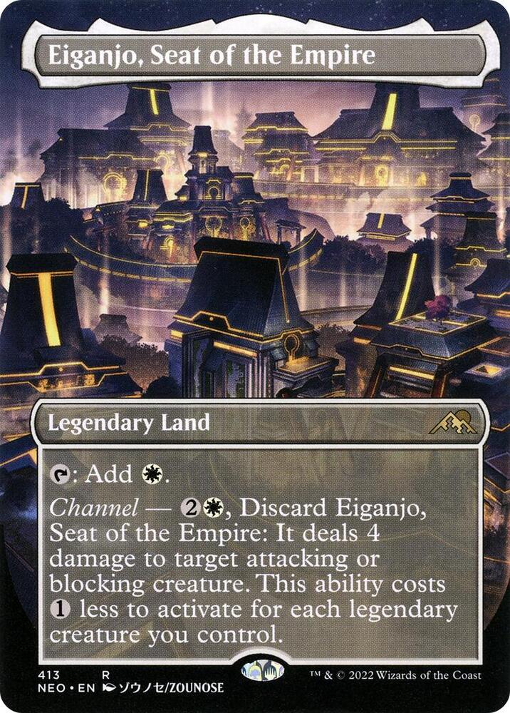 Eiganjo, Seat of the Empire (Borderless) | Kamigawa: Neon Dynasty #413