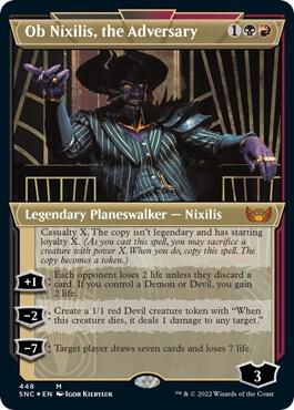 Ob Nixilis, the Adversary (Showcase) (Foil Etched) | Streets of New Capenna #448