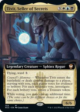 Tivit, Seller of Secrets (Extended Art) | Commander: Streets of New Capenna #109