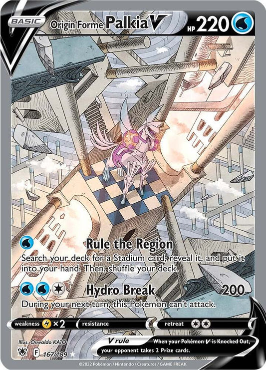 Origin Forme Palkia V (Alternate Full Art) | SWSH10: Astral Radiance #167/189